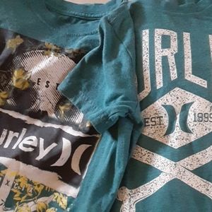 2 Boys Hurley shirts